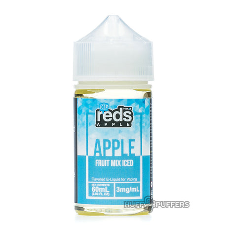 reds apple fruit mix iced 60ml e-juice bottle by 7 daze