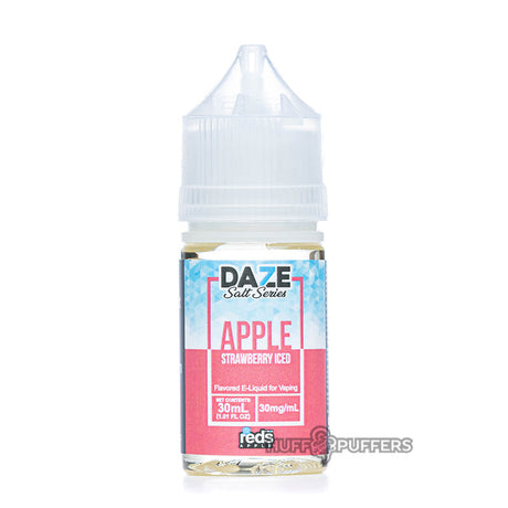 daze salt series apple strawberry iced 30ml e-juice bottle