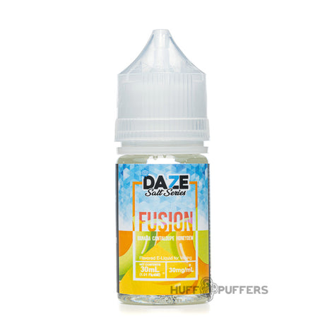 daze salt series fusion banana cantaloupe honeydew iced 30ml e-juice bottle