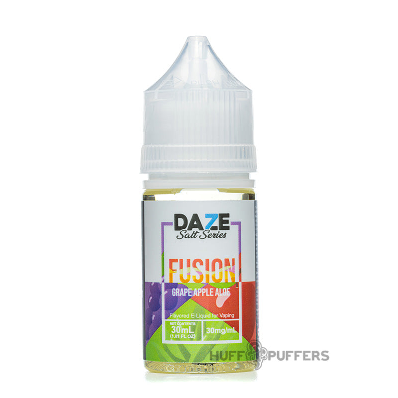 daze fusion salt series grape apple aloe 30ml e-juice bottle