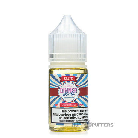 dinner lady salts strawberry apple 30ml e-juice bottle