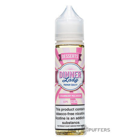 dinner lady strawberry macaroon 30ml e-juice bottle