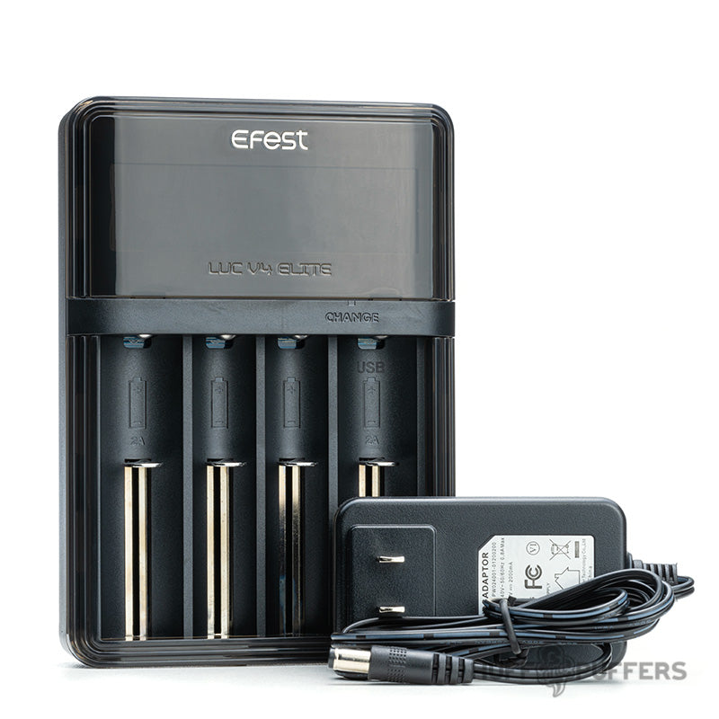 efest luc v4 elite charger with package contents