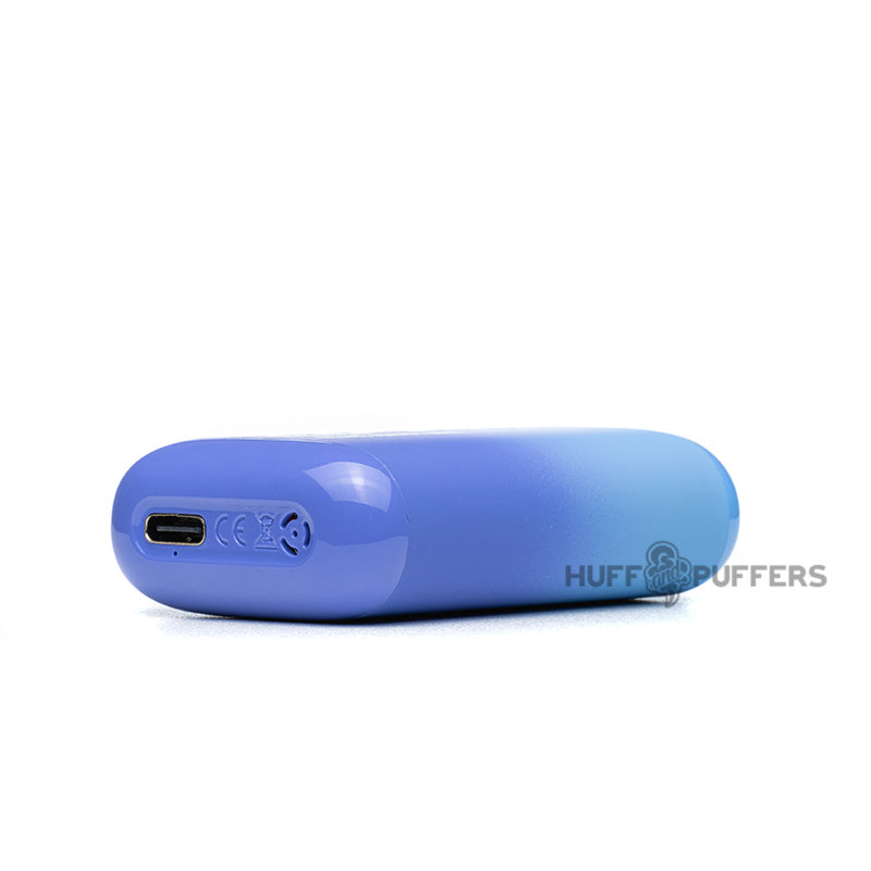 elf bar bc5000 disposable vape laying down bottom view