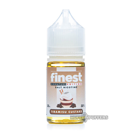 tiramisu custard  finest signature edition salt nicotine 30ml bottle