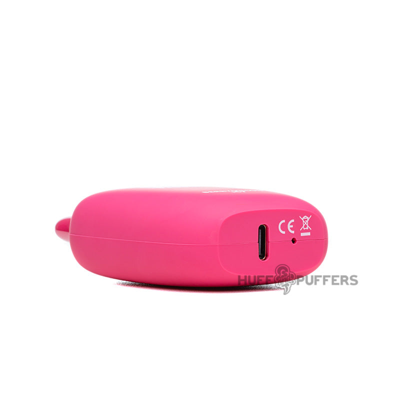 flum pebble disposable vape berrymelon icy bottom view of usb type-c charge port