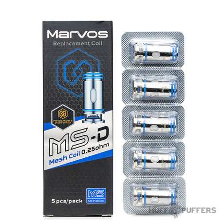 freemax marvos ms-d coils 0.25 ohm 5 pack