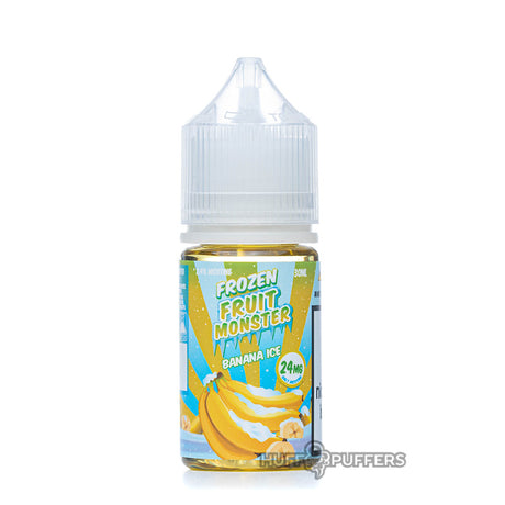 iced banana salt nicotine e-juice 30ml bottle by frozen fruit monster