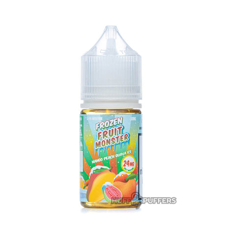 mango peach guava ice 30ml e-juice bottle by frozen fruit monster salt