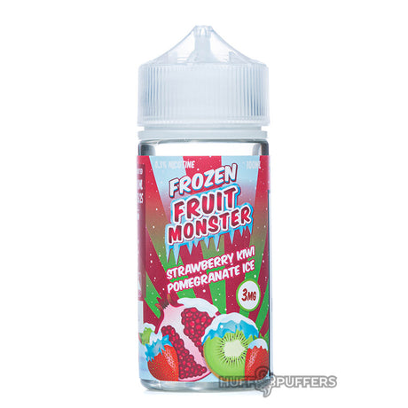 frozen fruit monster strawberry kiwi pomegranate ice 100ml e-juice bottle