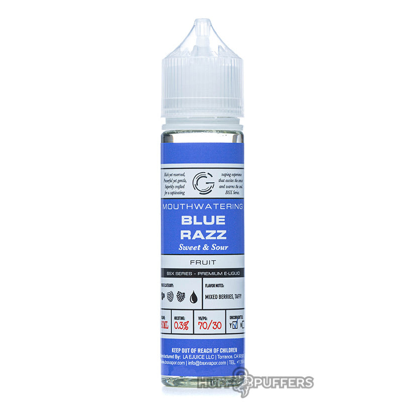 glas basix blue razz 60ml e-juice bottle