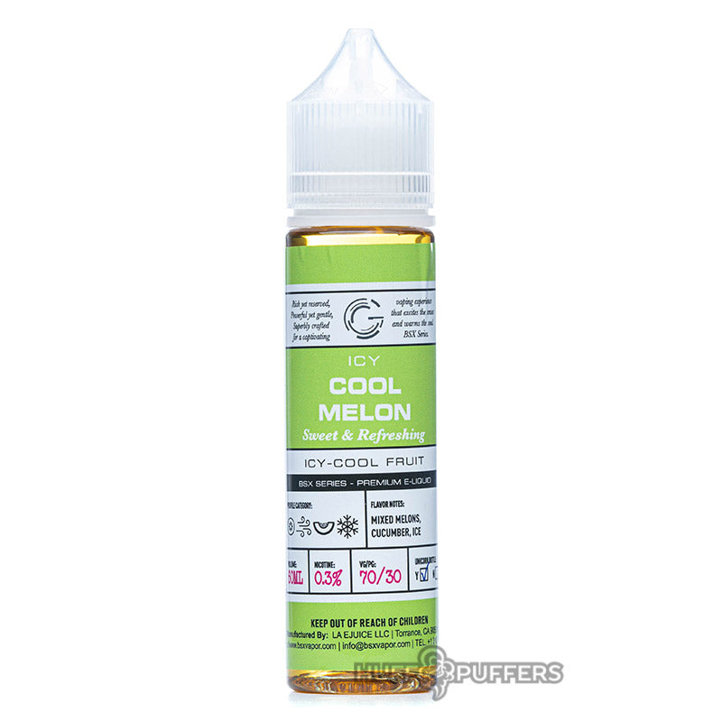 glas basix cool melon 60ml e-juice bottle