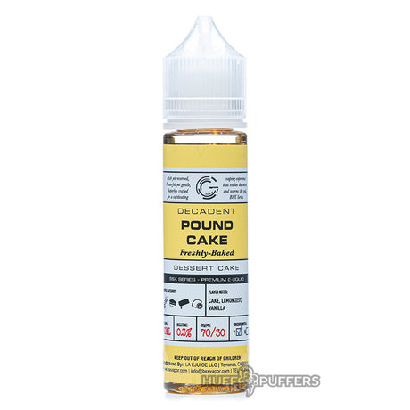 glas basix pound cake 60ml bottle