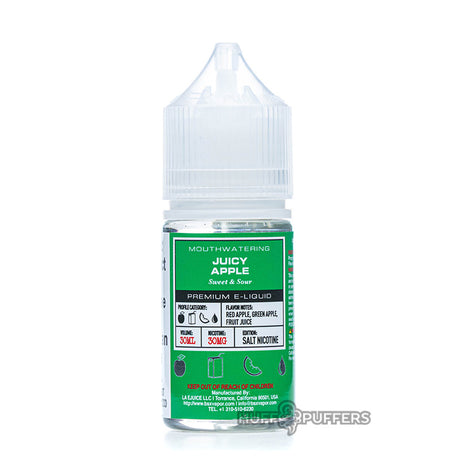 juicy apple 30ml salt nicotine e-liquid by glas basix