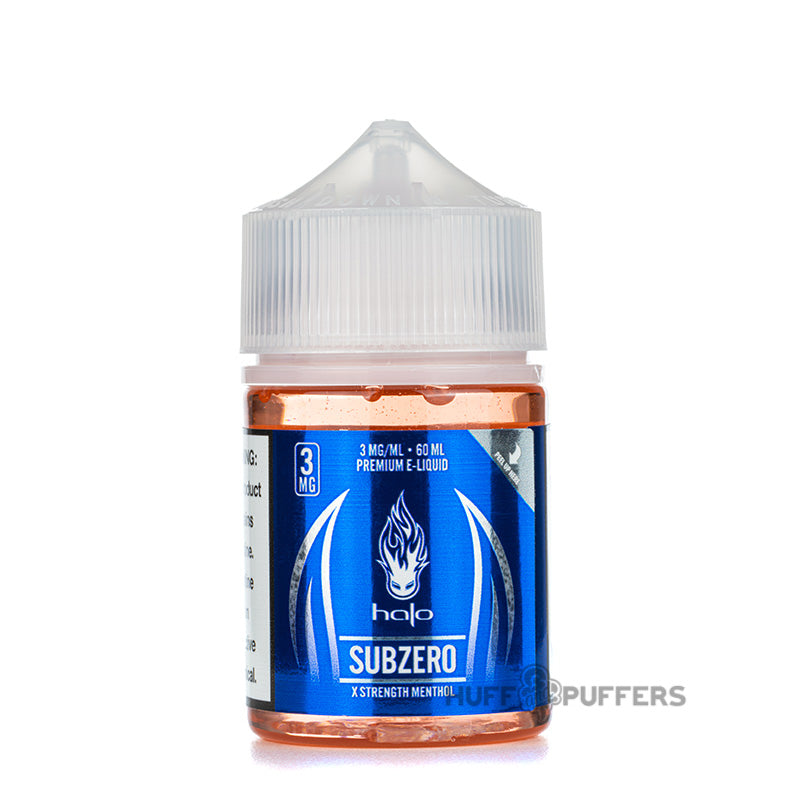 halo cigs subzero 60ml e-juice bottle