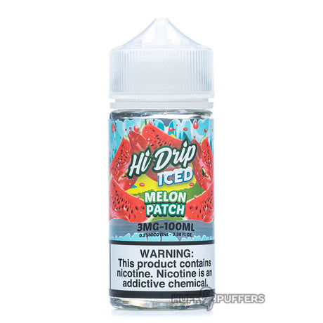 iced melon patch 100ml e-liquid bottle by hi-drip