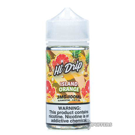 island orange e-liquid 100ml bottle by hi-drip