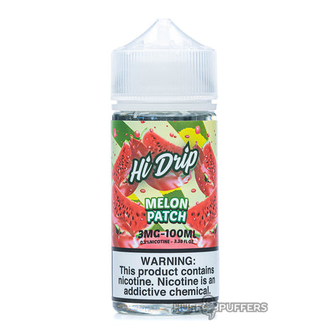 melon patch 100ml e-liquid bottle by hi-drip