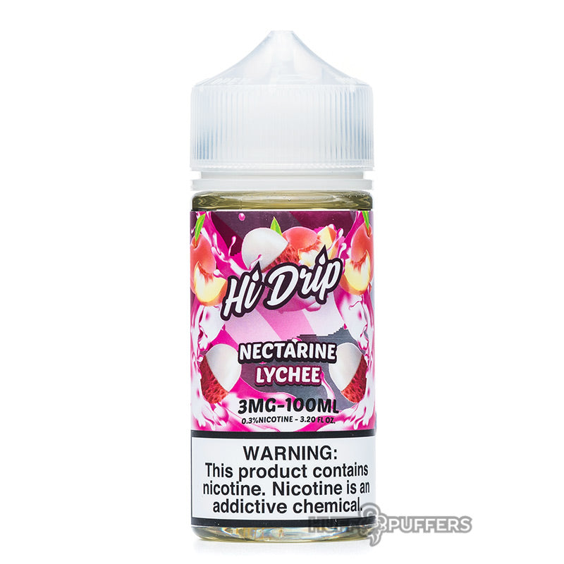 nectarine lychee 100ml e-liquid bottle by hi-drip