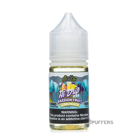 hi-drip salts iced passion fruit lemonade 30ml e-juice bottle