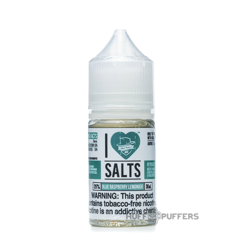 i love salts by mad hatter blue raspberry lemonade 30ml e-juice bottle