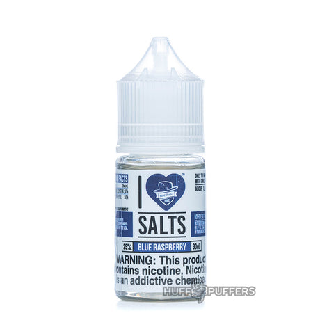 i love salts blue raspberry 30ml bottle by mad hatter juice