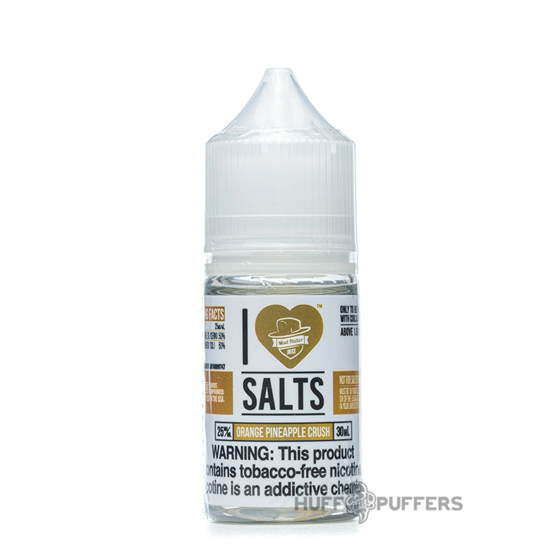 i love salts by mad hatter orange pineapple crush 30ml e-juice bottle