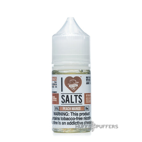 i love salts by mad hatter peach mango 30ml e-juice bottle