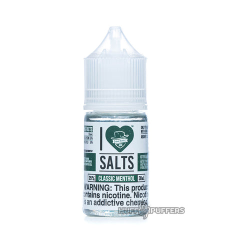i love salts classic menthol 30ml bottle by mad hatter juice