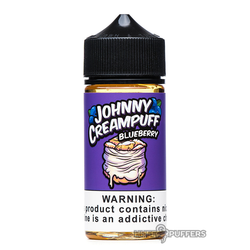 johnny creampuff blueberry 100ml e-juice bottle