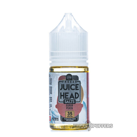 juice head freeze salts tfn guava peach 30ml e-juice bottle