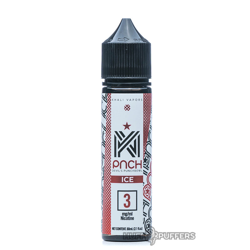 khali vapors devil's punchbowl ice 60ml e-juice bottle