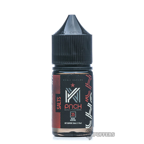 khali vapors salts devil's punchbowl 30ml e-juice bottle
