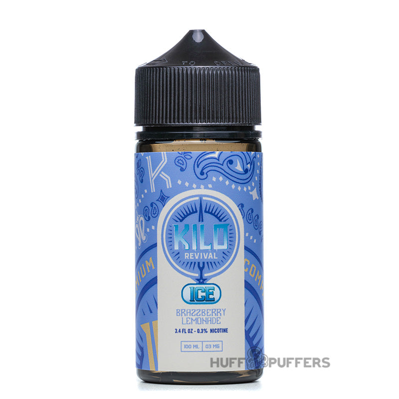 kilo revival brazzberry lemonade ice 100ml e-juice bottle