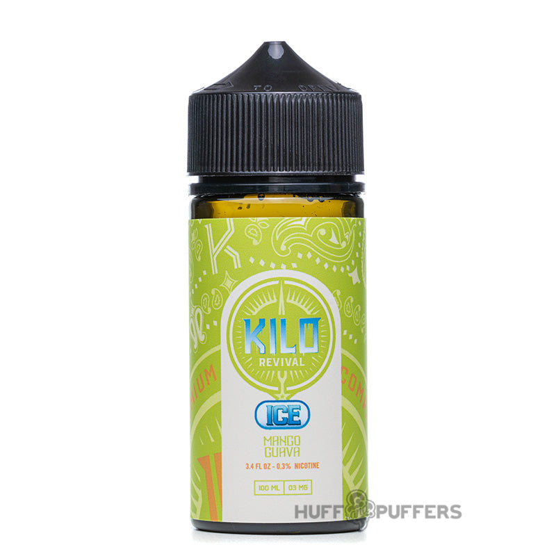 kilo revival mango guava ice 100ml e-juice bottle