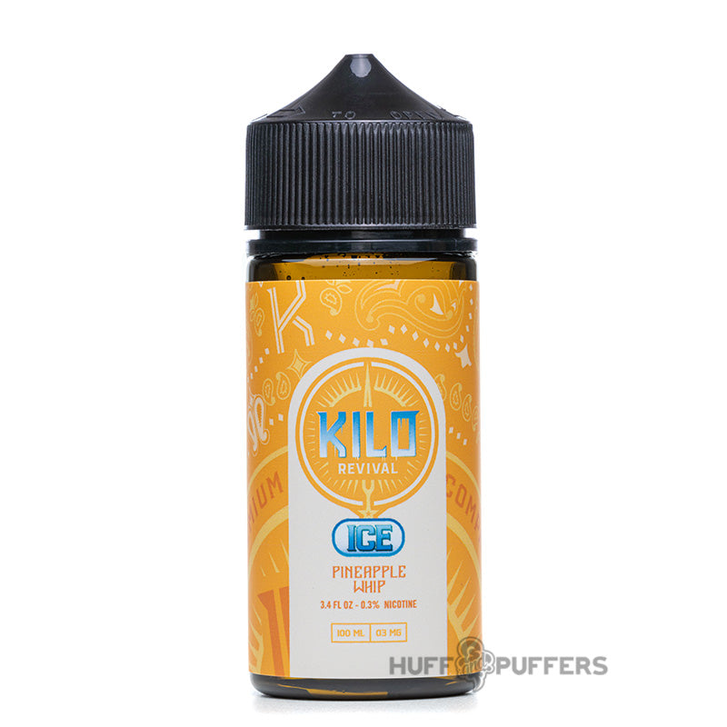 kilo revival pineapple whip ice 100ml e-juice bottle