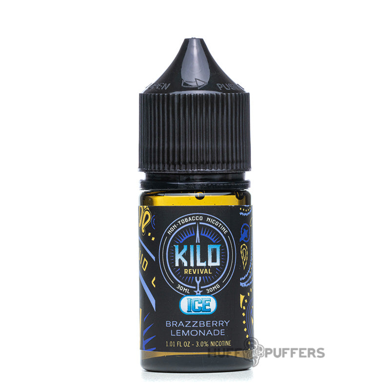 kilo revival salt brazzberry lemonade ice 30ml e-juice bottle