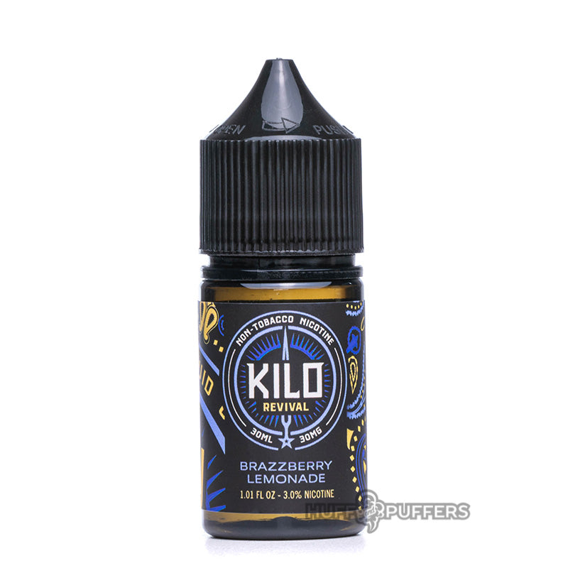 kilo revival salt nicotine brazzberry lemonade 30ml e-juice bottle