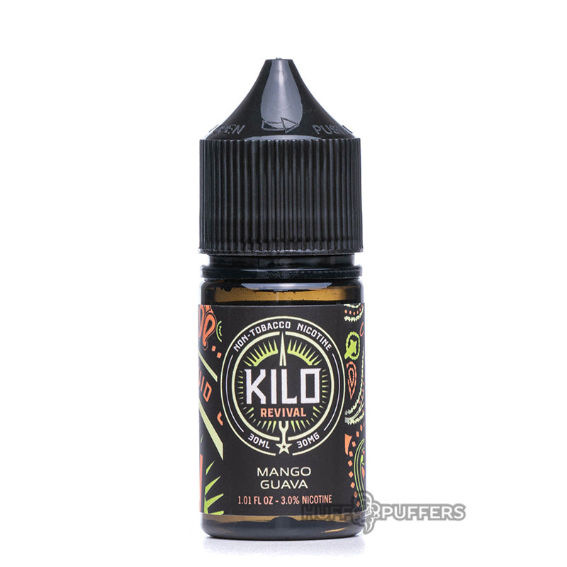 kilo revival salt nicotine mango guava 30ml e-juice bottle