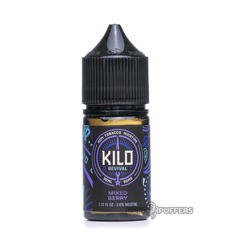 kilo revival salt nicotine mixed berry 30ml e-juice bottle