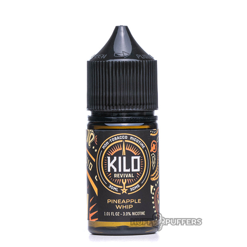 kilo revival salt nicotine pineapple whip 30ml e-juice bottle
