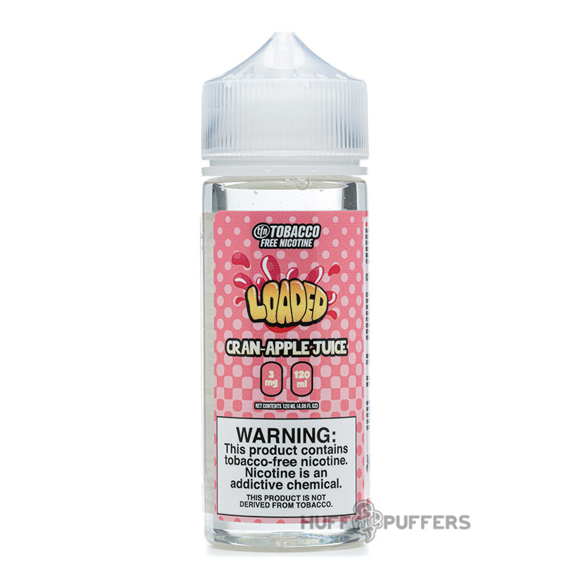 loaded e-juice cran apple juice 120ml e-liquid bottle 120ml