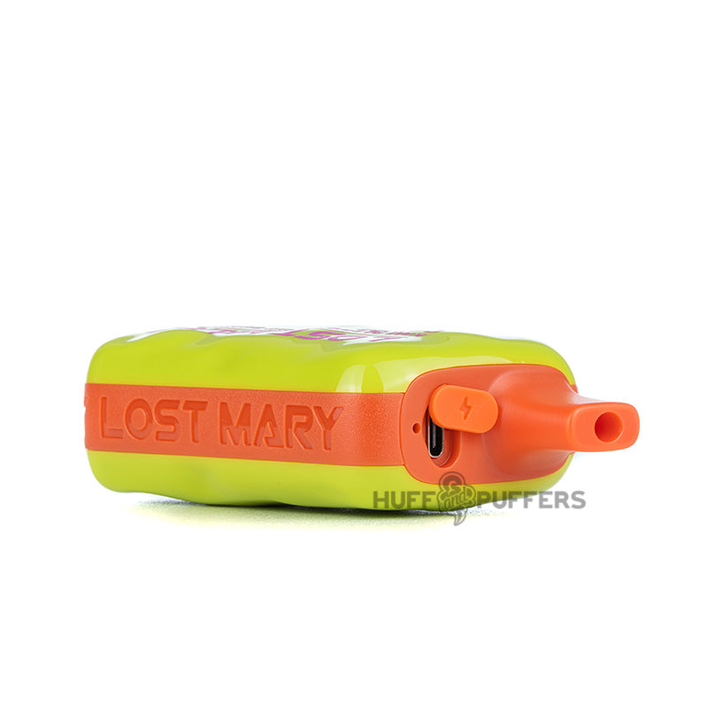 lost mary os5000 disposable vape kiwi passion fruit guava charger port