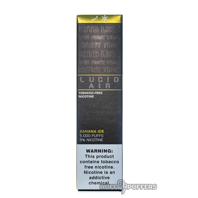 lucid air disposable vape banana ice by shijin vapor