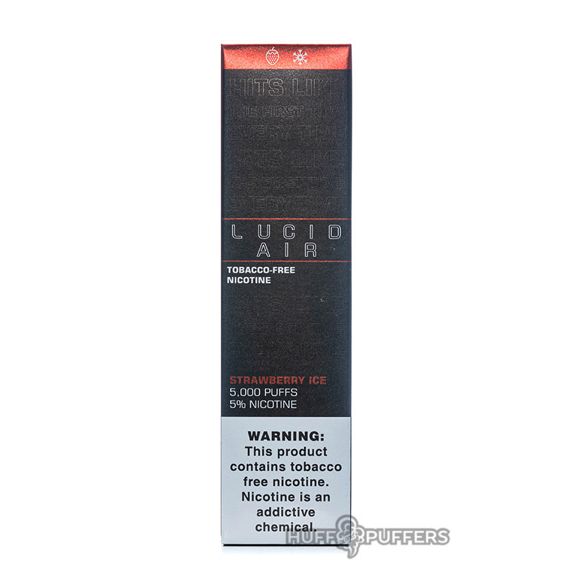 lucid air disposable vape strawberry ice by shijin vapor