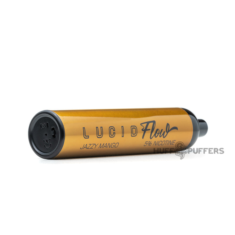 lucid flow disposable vape jazzy mango bottom view of airflow control