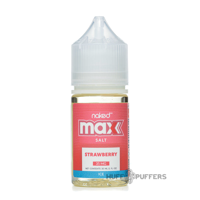naked 100 max salt strawberry ice 30ml e-juice bottle