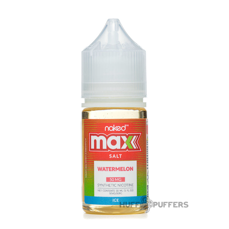 naked 100 max salt watermelon ice 30ml e-juice bottle