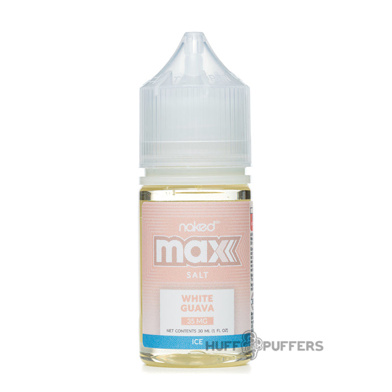 naked 100 max salt white guava ice 30ml e-juice bottle