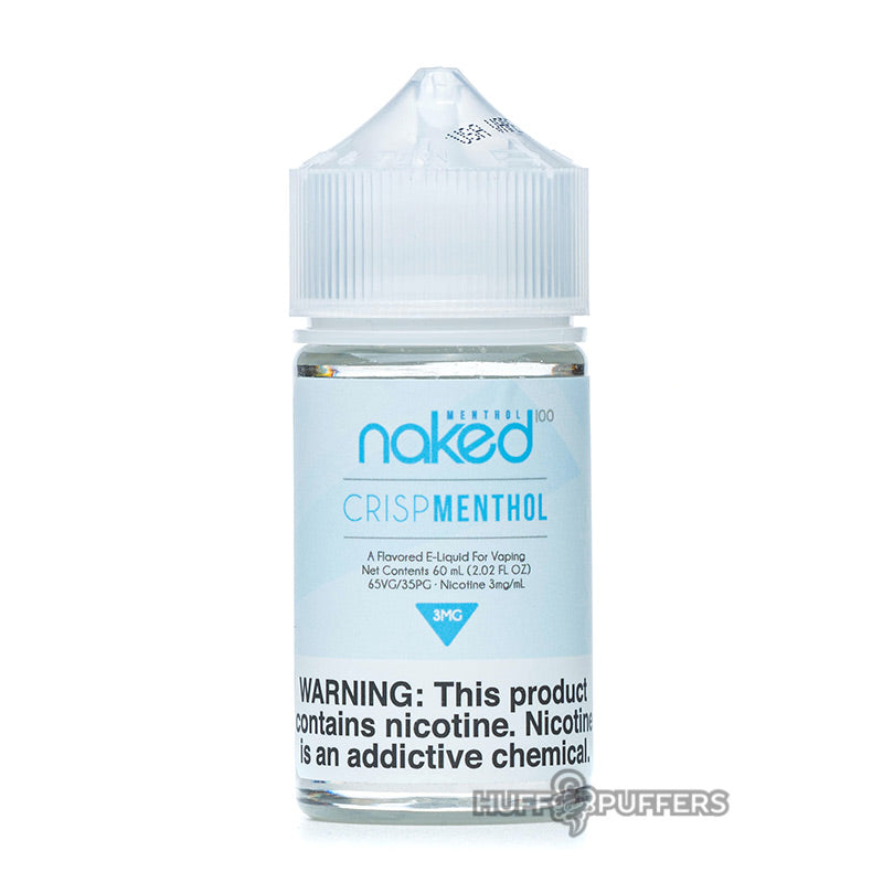 naked 100 crisp menthol 60ml e-juice bottle